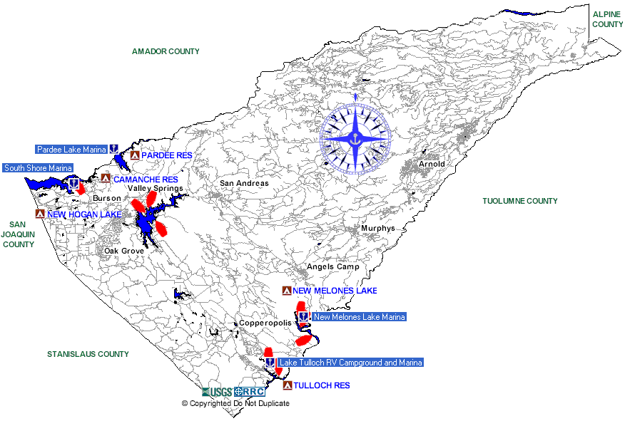 Northern Lakes and Rivers - Calaveras County